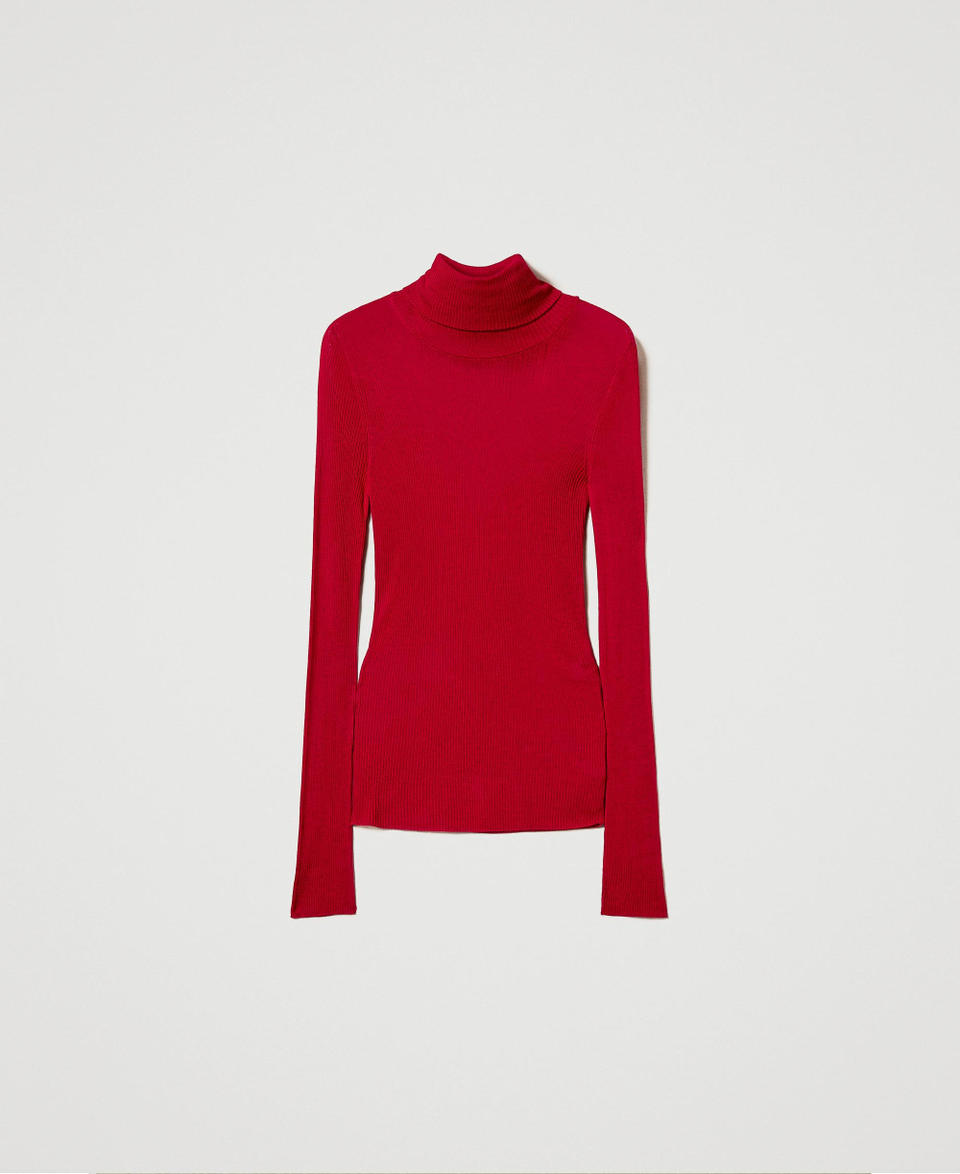 Twin Set Maglia lupetto fitted in viscosa Offerta esclusiva