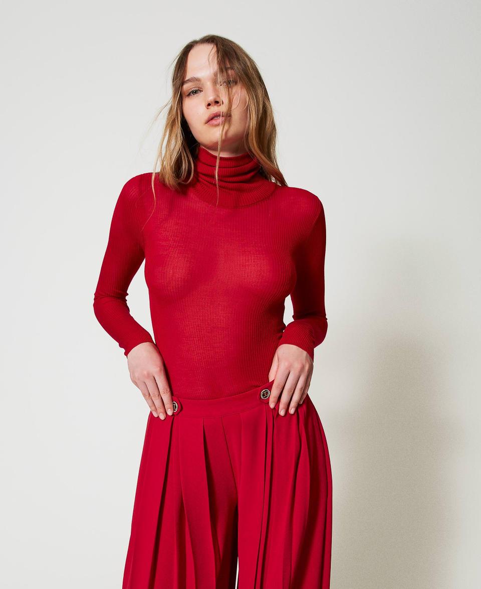 Twin Set Maglia lupetto fitted in viscosa Offerta esclusiva