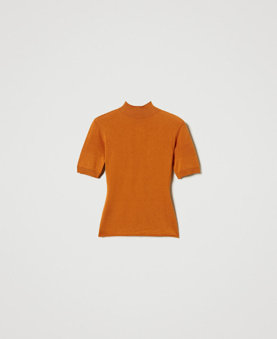 Twin Set Maglia lupetto in seta e cashmere Vendite stagionali