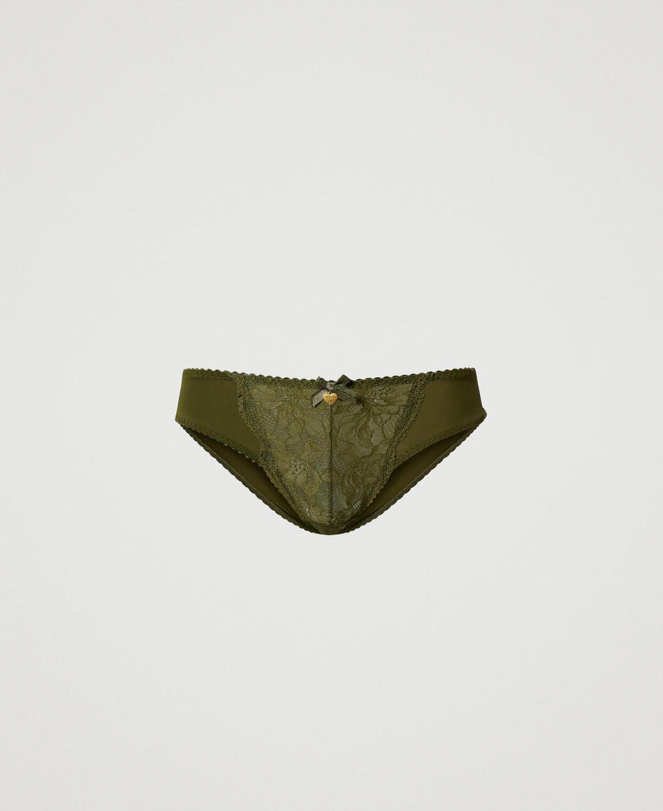 Twin Set Slip in pizzo e charmeuse Lightning offer