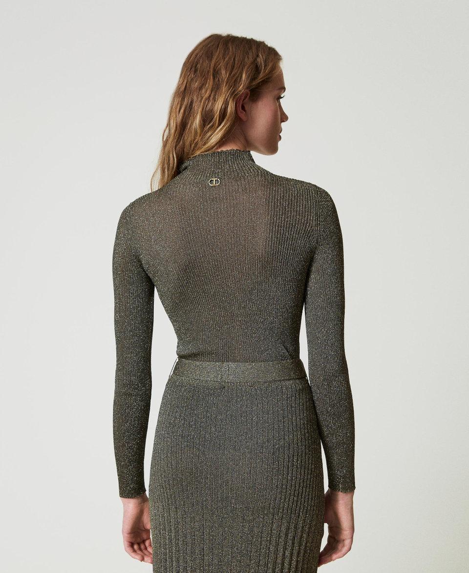 Twin Set Maglia lupetto in filato lurex Bestseller
