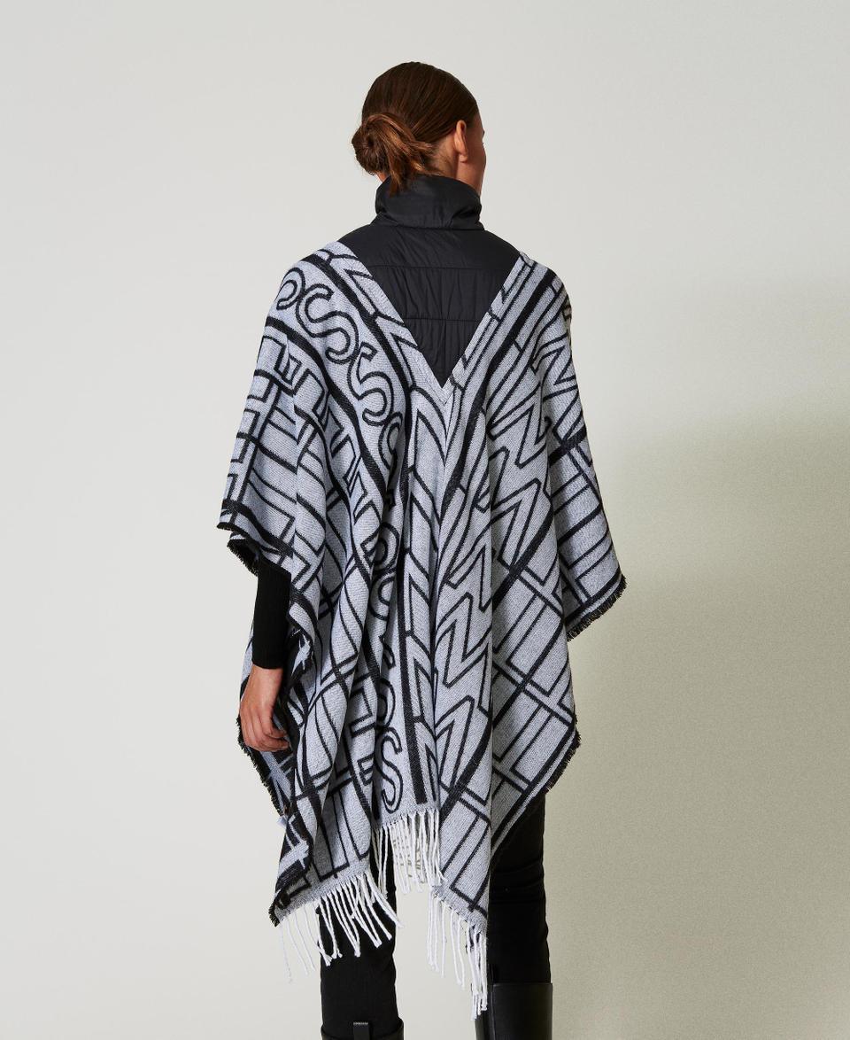 Twin Set Poncho jacquard con logo Latest stili