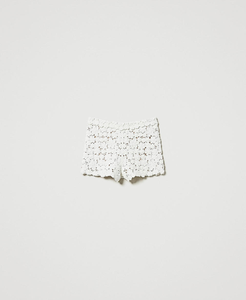 Twin Set Shorts in maglia misto lana con ricamo 50% di sconto con spedizione gratuita