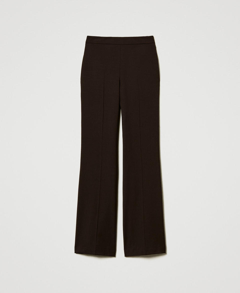 Twin Set Pantaloni a vita alta in lana stretch Limitato a 3 giorni