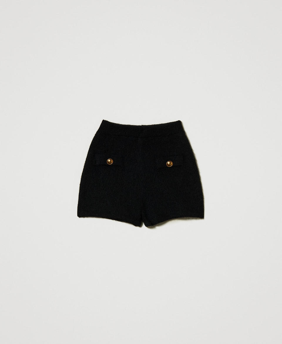 Twin Set Shorts 'Emily' in maglia misto mohair In Linea