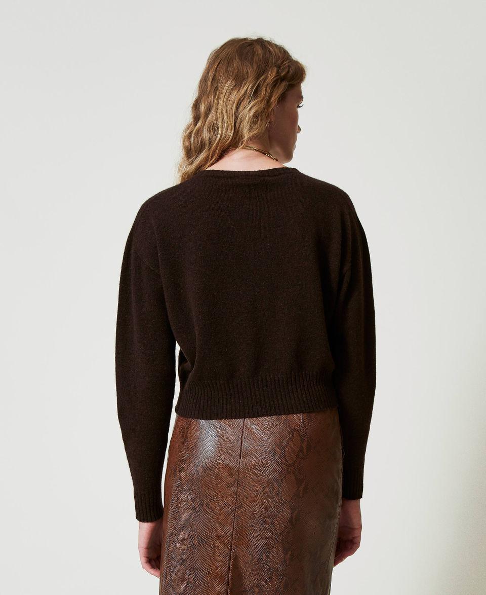 Twin Set Maglia girocollo in eco-cashmere Economico