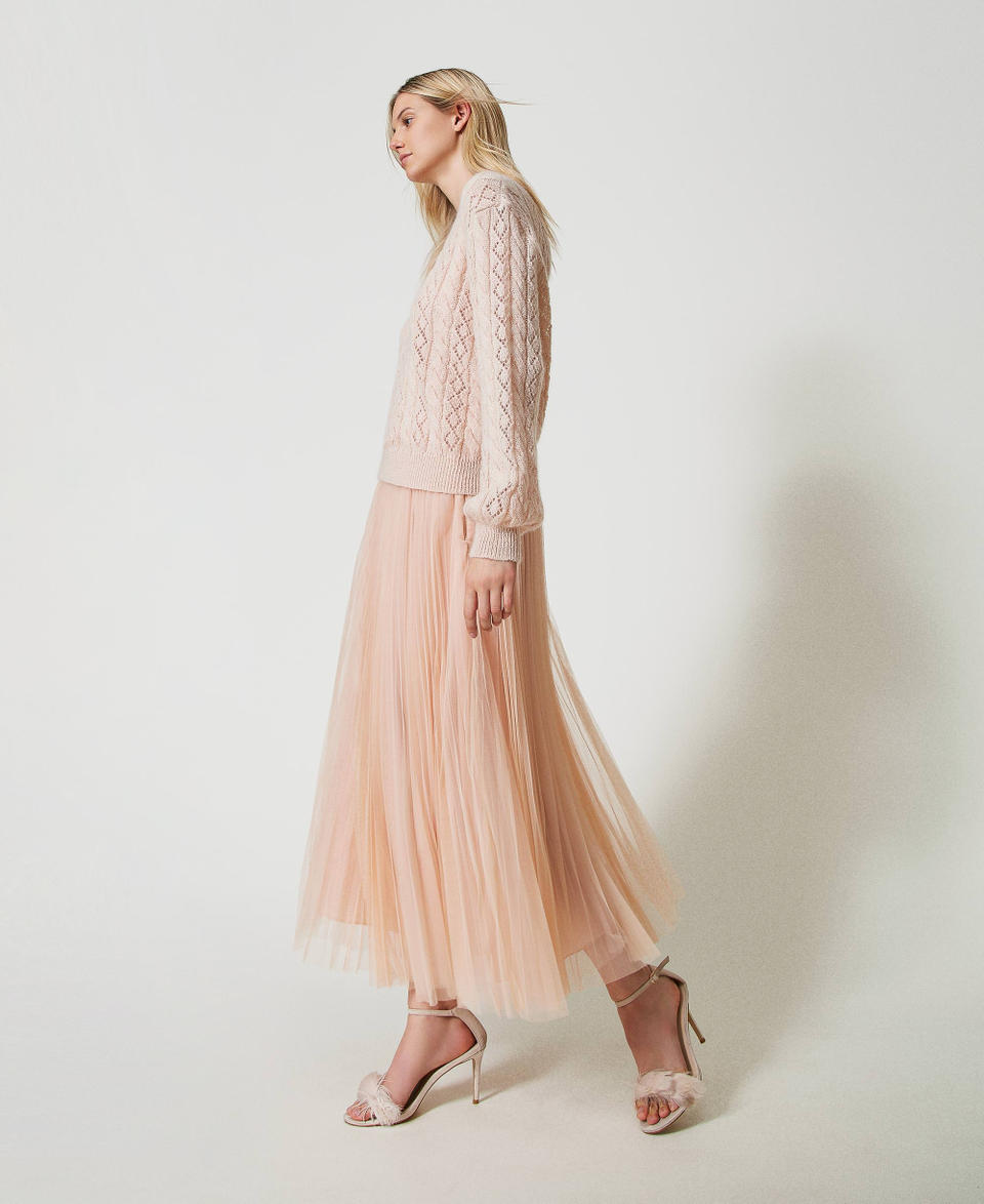 Twin Set Gonna lunga in tulle plissé Vendite Flash