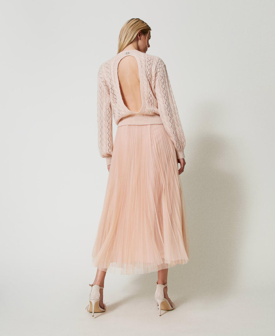 Twin Set Gonna lunga in tulle plissé Vendite Flash