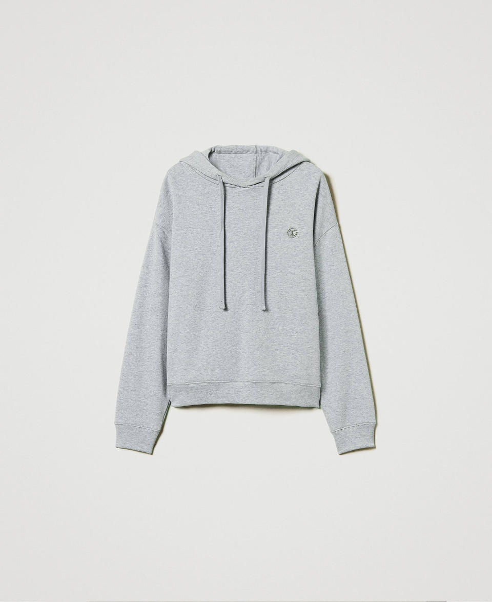 Twin Set Felpa over con charm Oval T Comprare a buon mercato