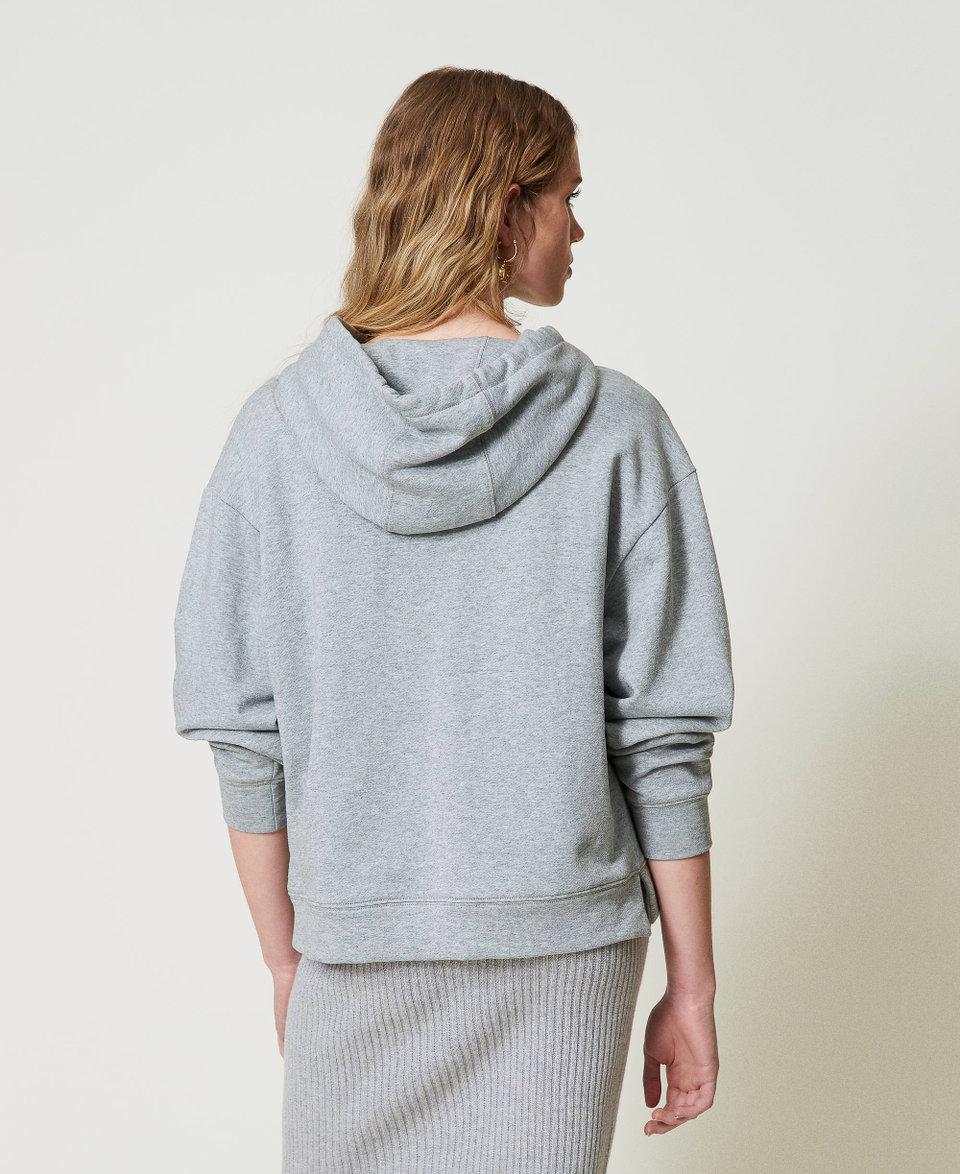 Twin Set Felpa over con charm Oval T Comprare a buon mercato