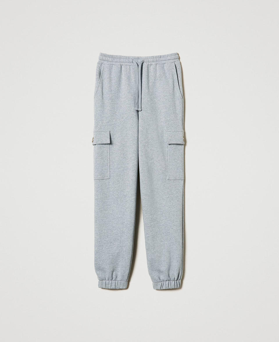 Twin Set Pantaloni joggers in felpa con Oval T Fornitura limitata