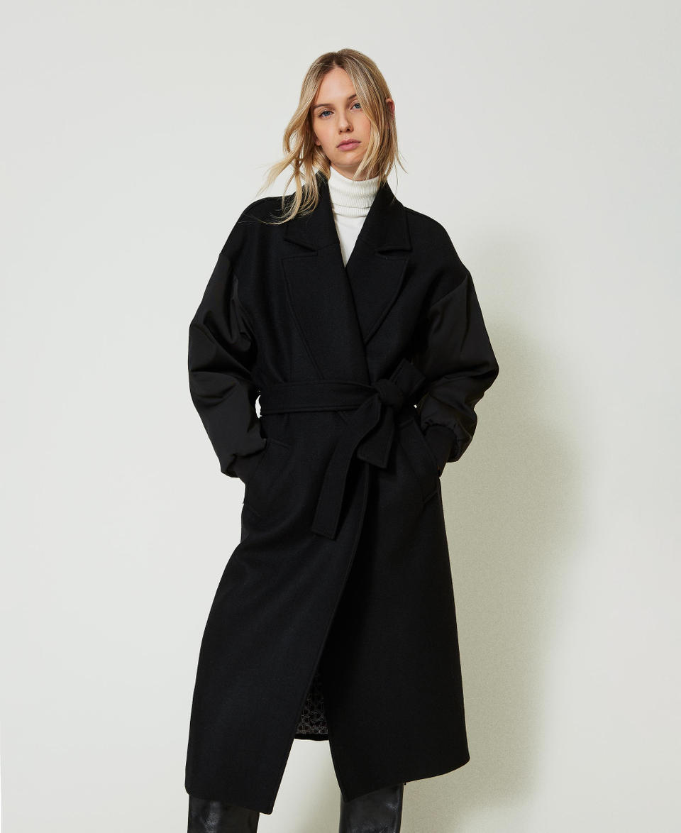Twin Set Cappotto in panno di misto lana Smaltimento dello stoccaggio