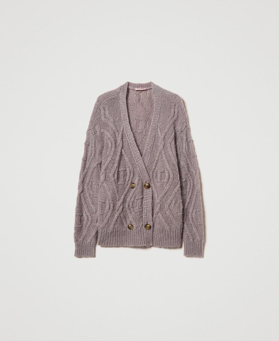 Twin Set Cardigan doppiopetto in misto mohair Offerta migliore
