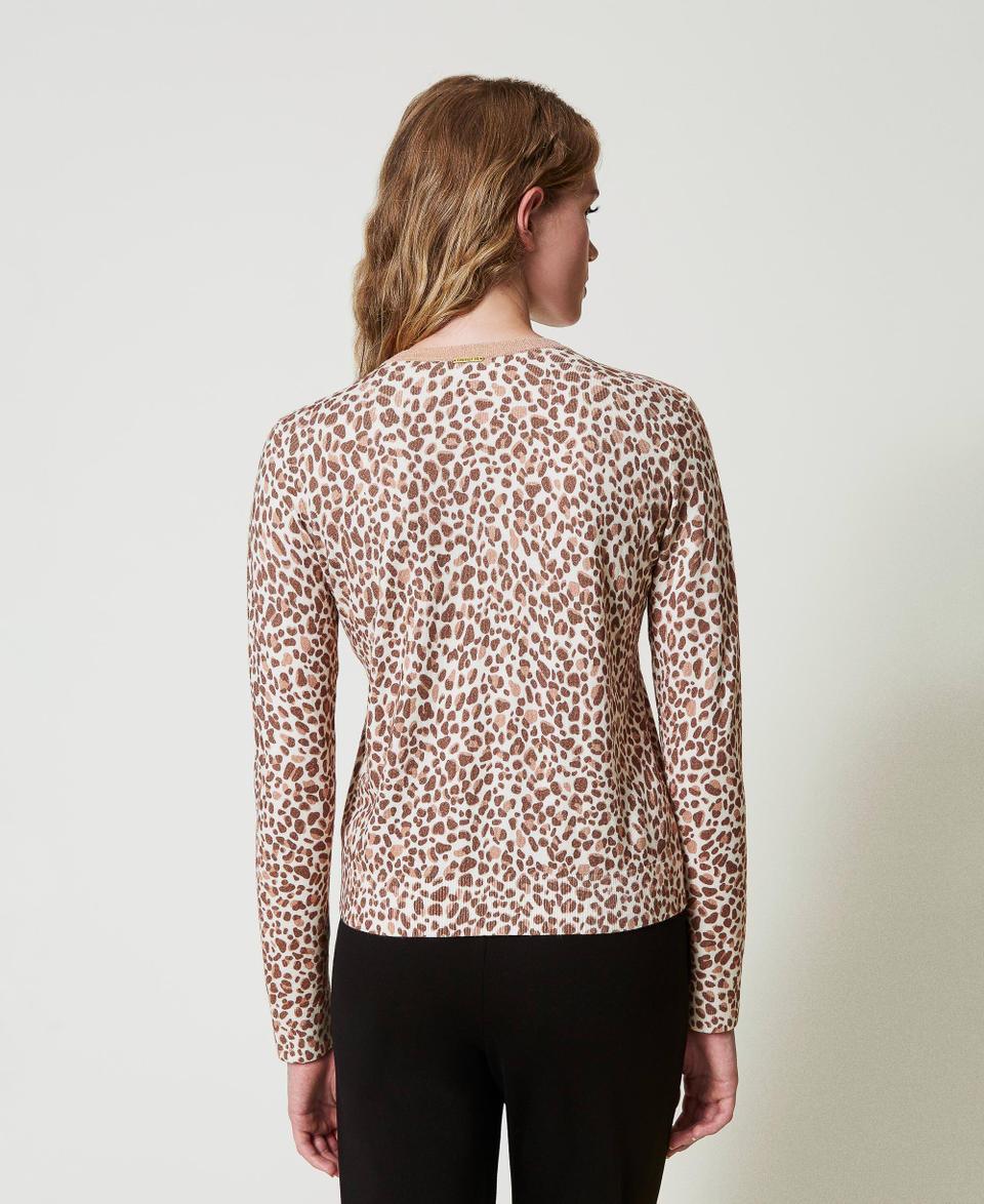 Twin Set Cardigan in maglia con stampa e pizzo Offerte giornaliere