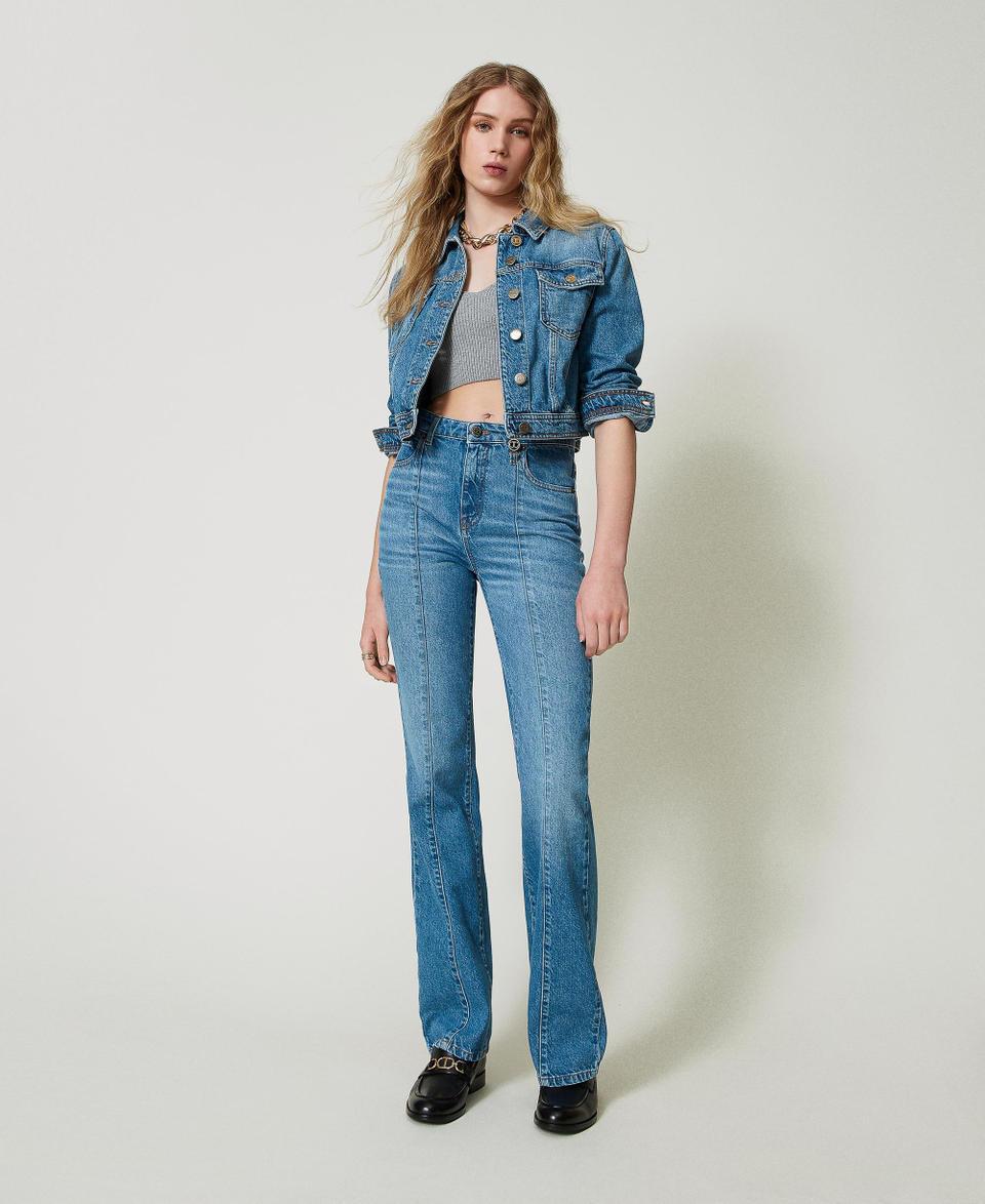 Twin Set Pantaloni Jeans flare cinque tasche Sconti VIP