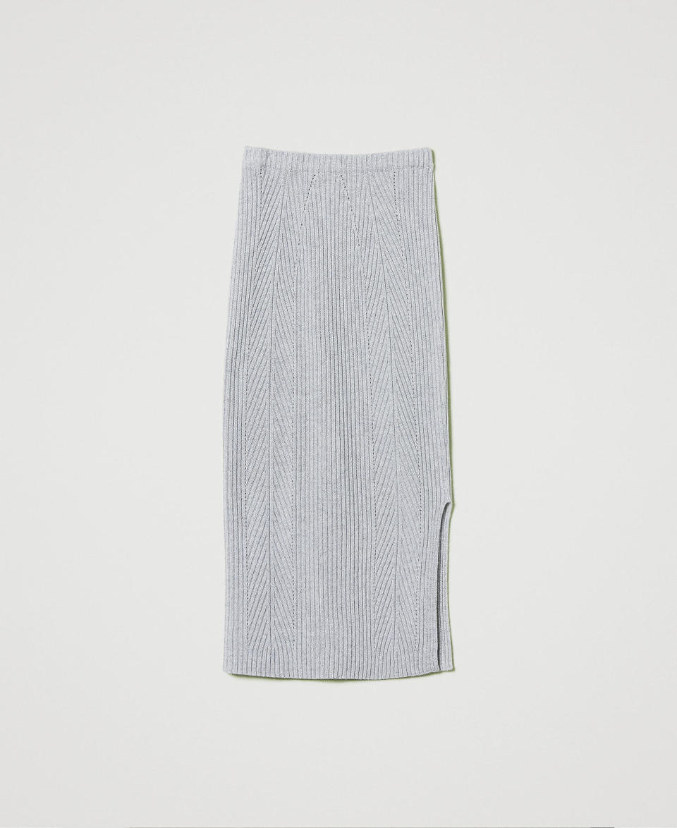 Twin Set Gonna longuette in maglia misto lana e lurex Offerta settimanale