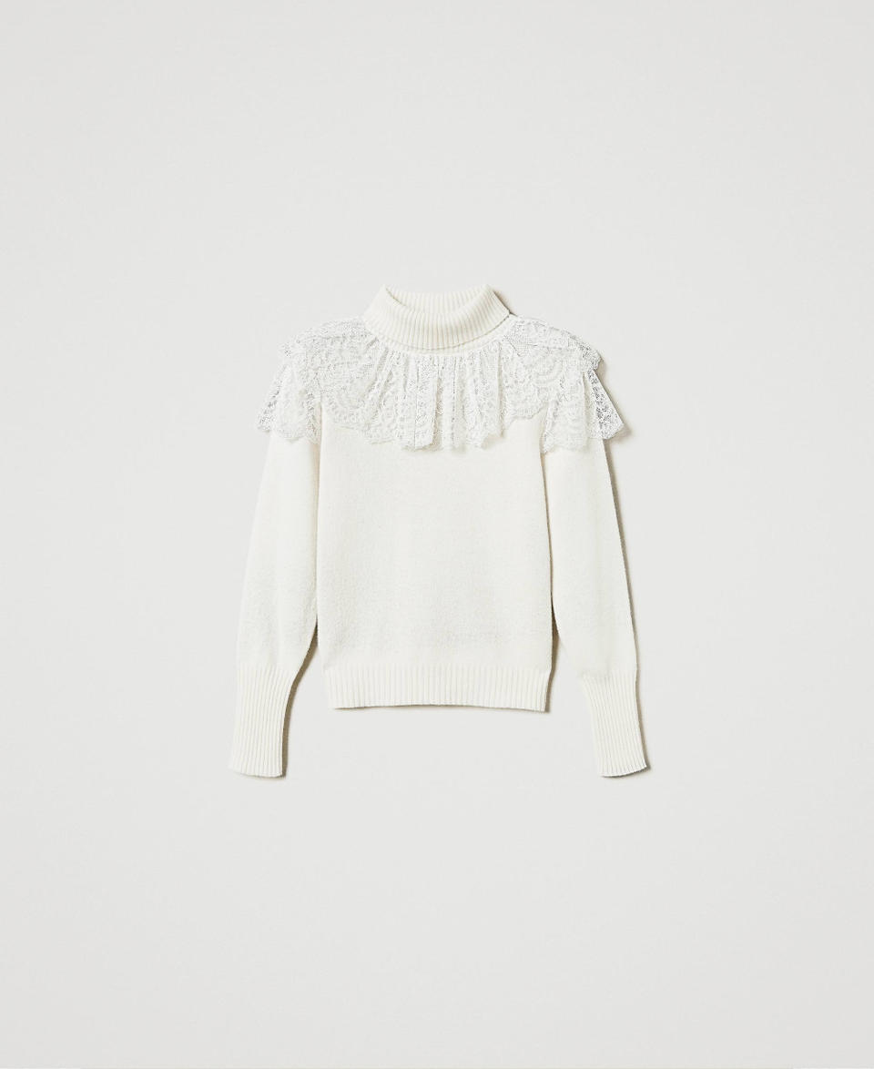 Twin Set Maglia dolcevita in lana e cashmere Latest stili