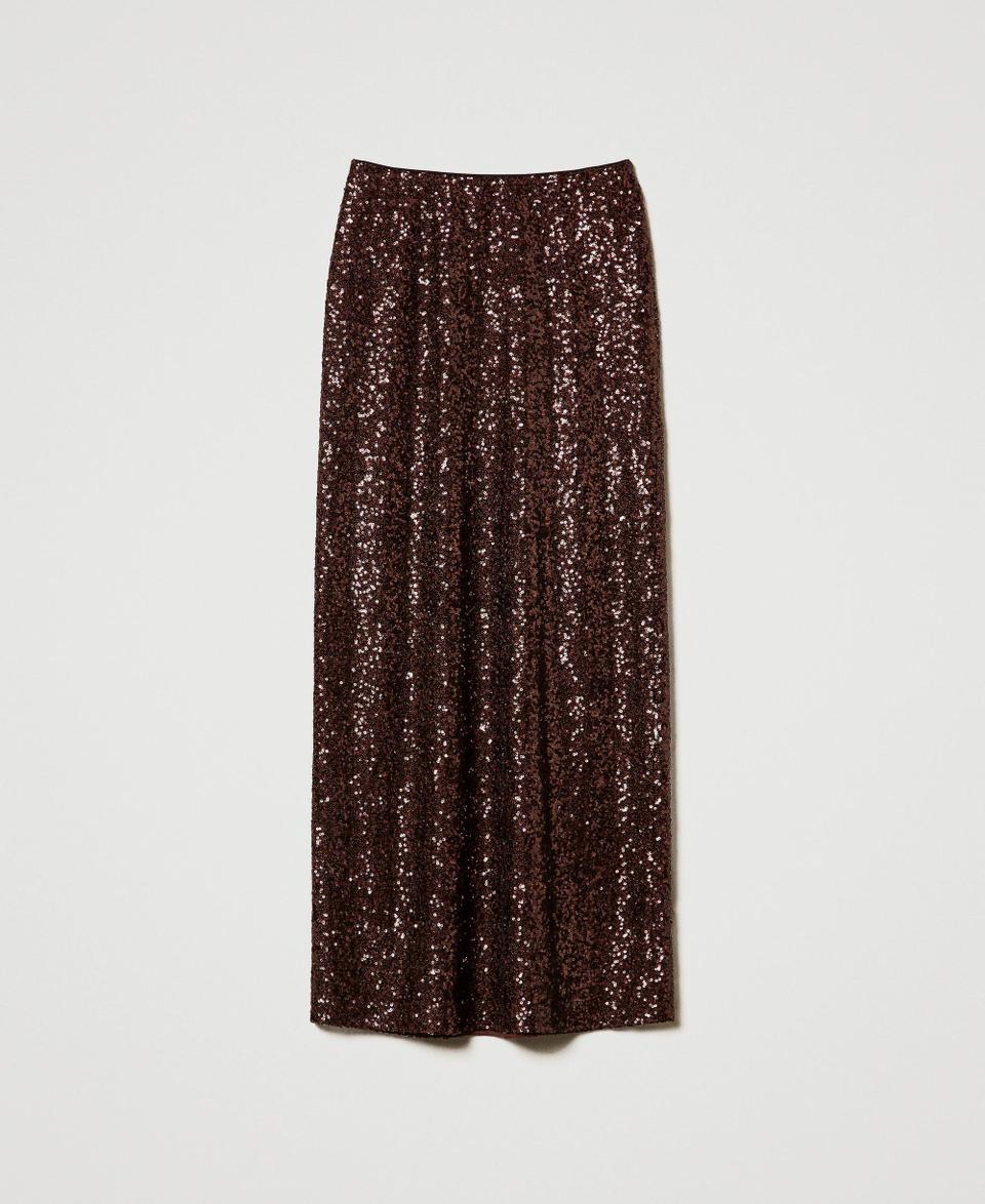 Twin Set Gonna lunga in full paillettes Offerta speciale della fabbrica