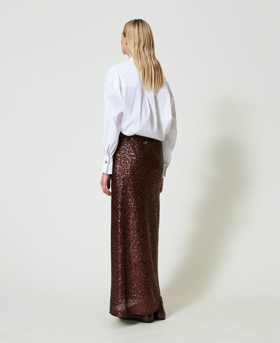 Twin Set Gonna lunga in full paillettes Offerta speciale della fabbrica