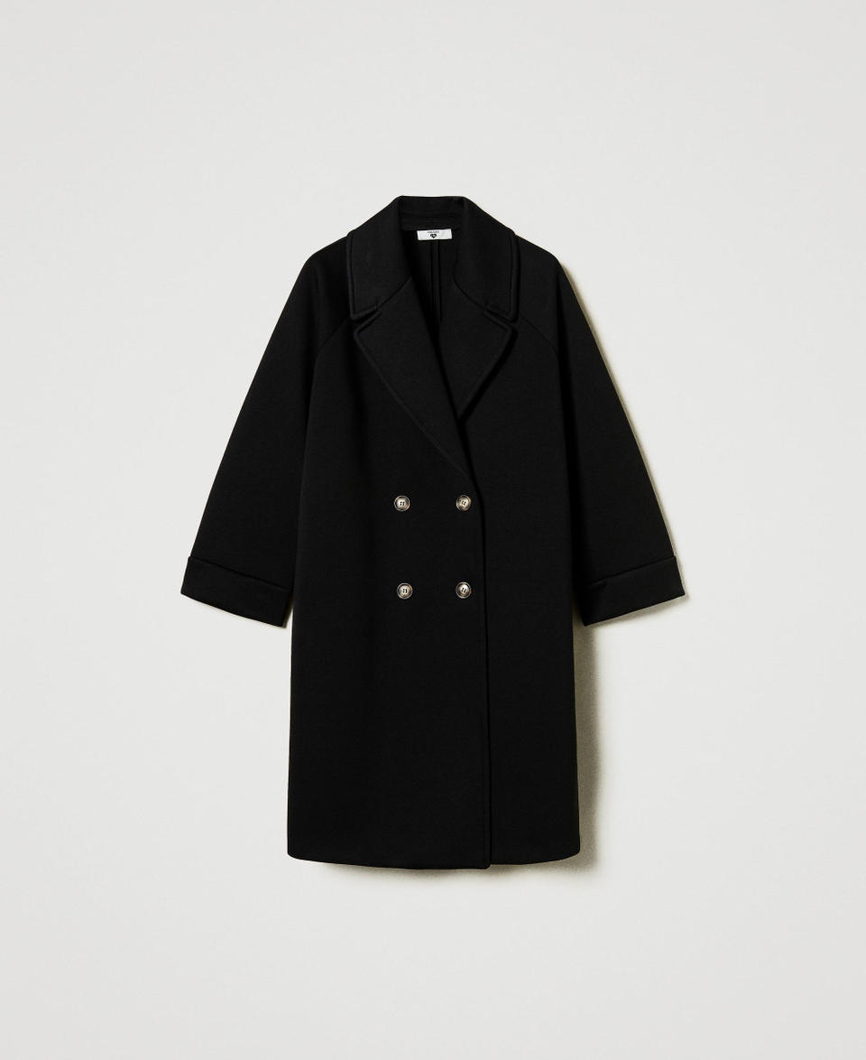 Twin Set Cappotto doppiopetto in tessuto scuba Fino al 55% di sconto