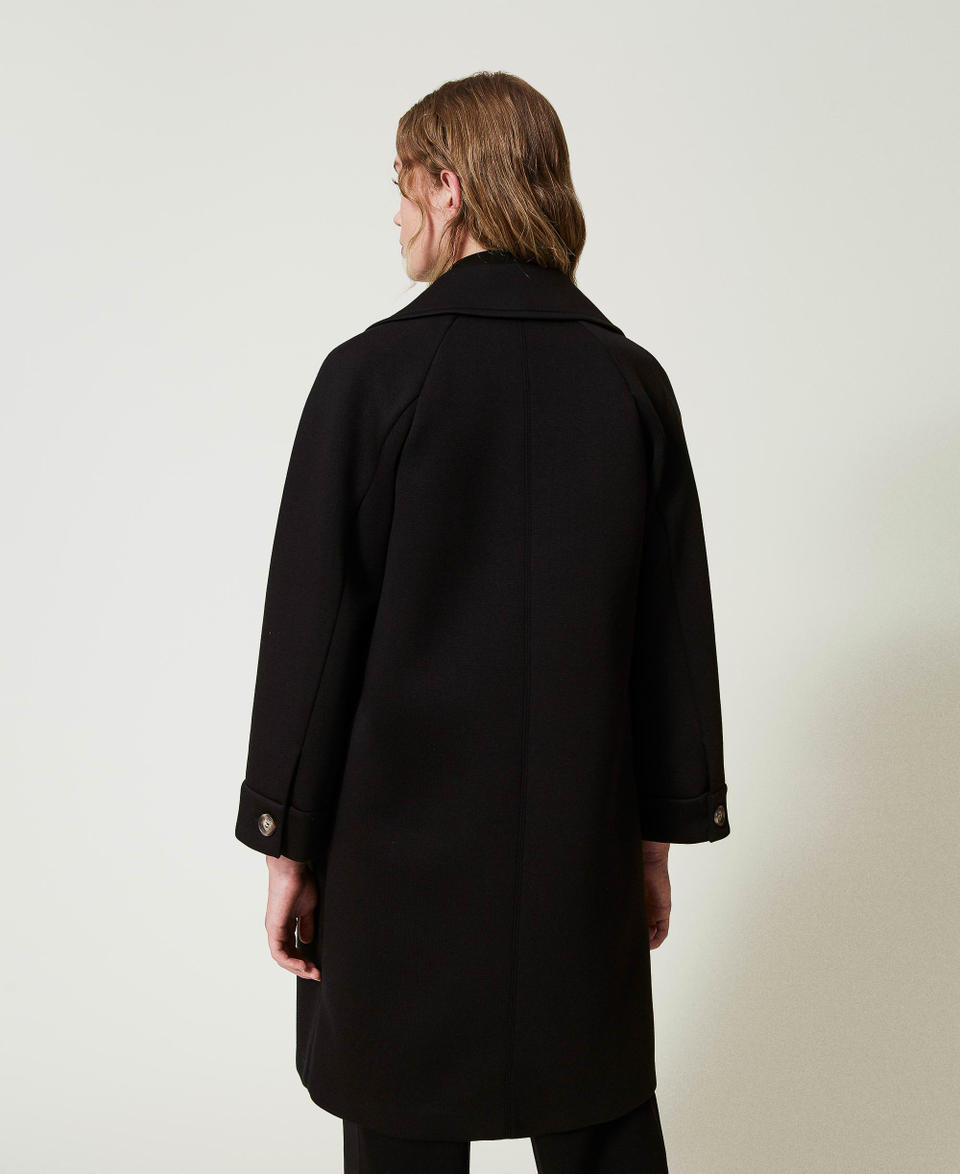Twin Set Cappotto doppiopetto in tessuto scuba Fino al 55% di sconto