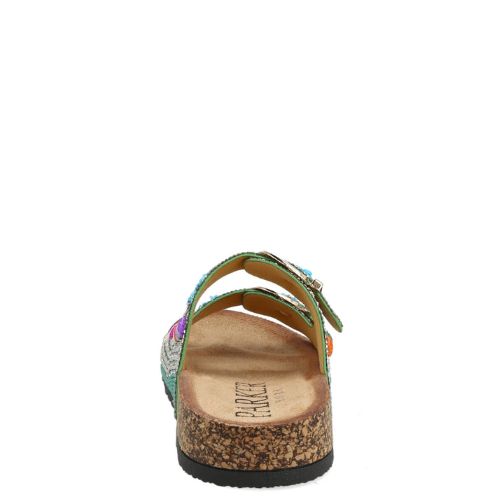 Uma Parker Sandali Doppia Fibbia Green 10.01.24PGR In Saldo
