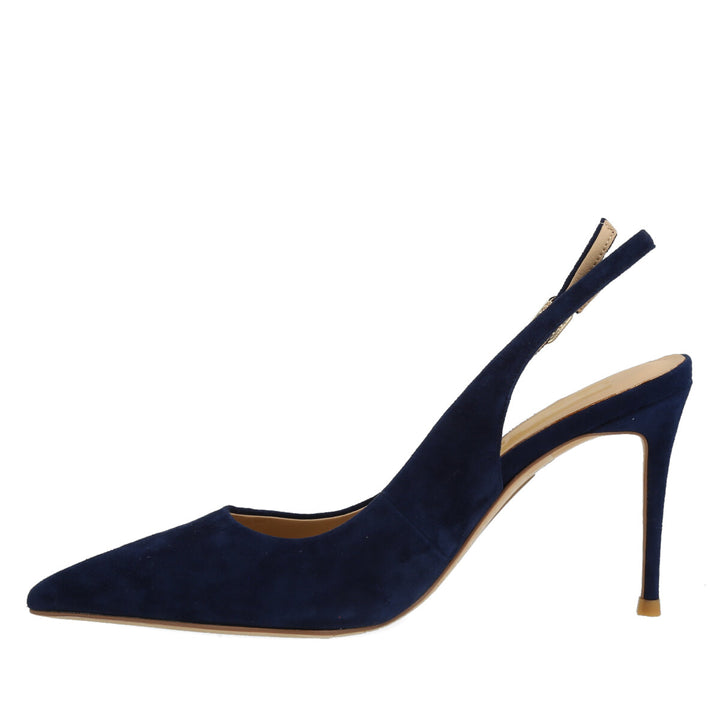 Uma Parker Chanel in Camoscio Navy Moda