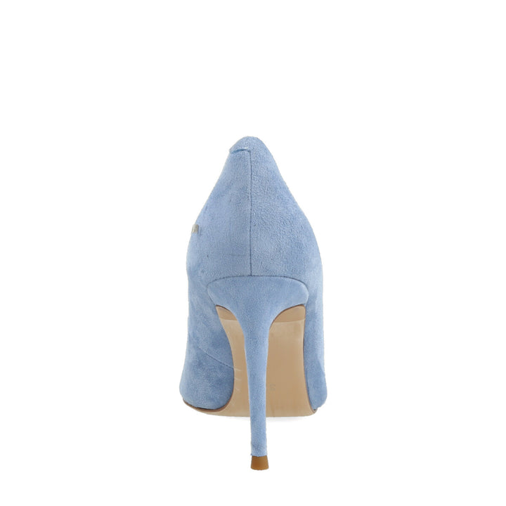 Uma Parker Decollete in Camoscio Light Blu Shopping Online