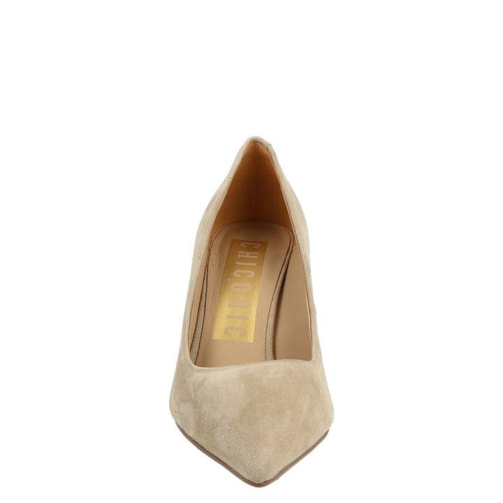 Uma Parker Decollete in Camoscio Beige Prezzo Ridotto