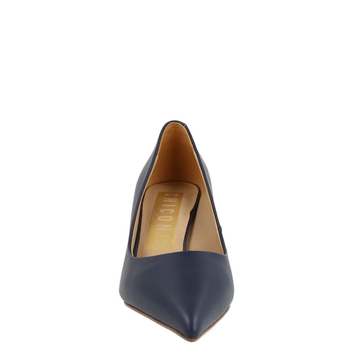 Uma Parker Decolleté in Nappa Blu Consegna Veloce