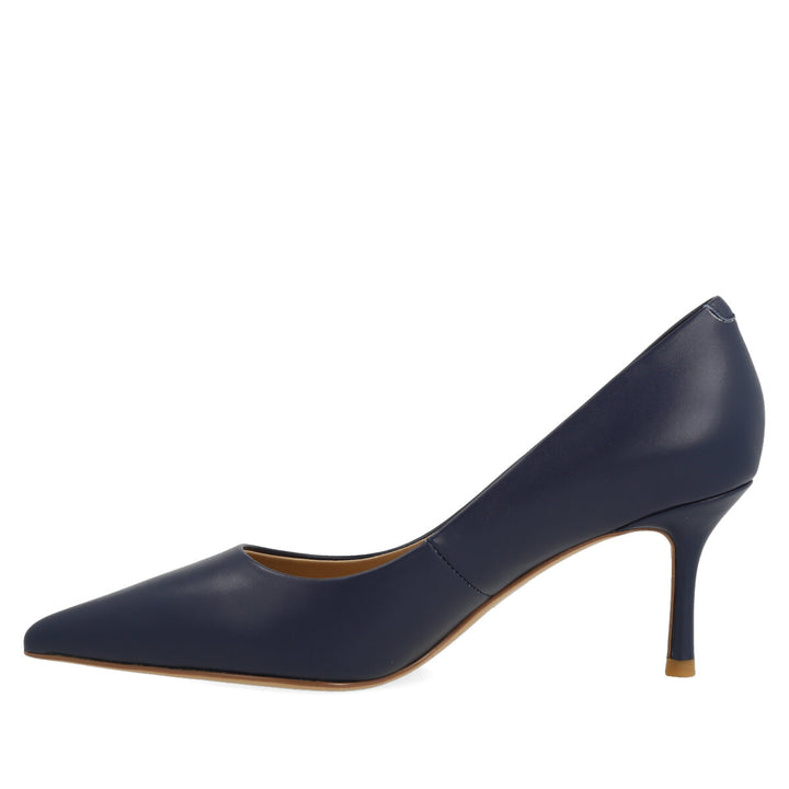 Uma Parker Decolleté in Nappa Blu Consegna Veloce