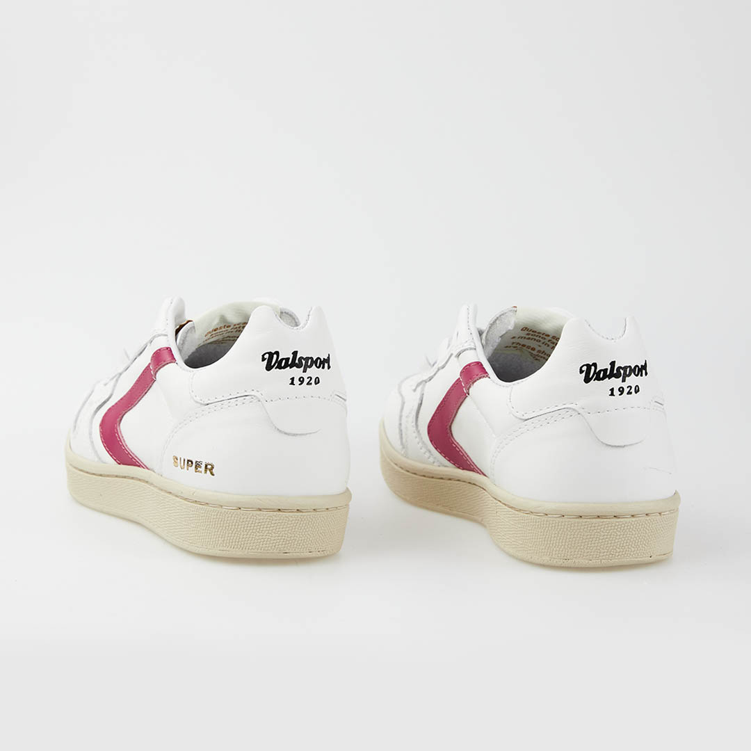 Valsport Super Pelle Bianco Fuxia In Linea