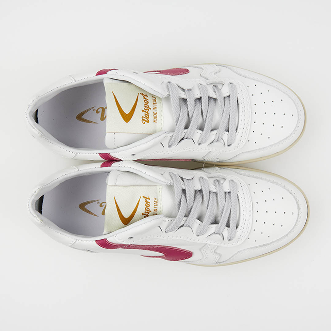 Valsport Super Pelle Bianco Fuxia In Linea