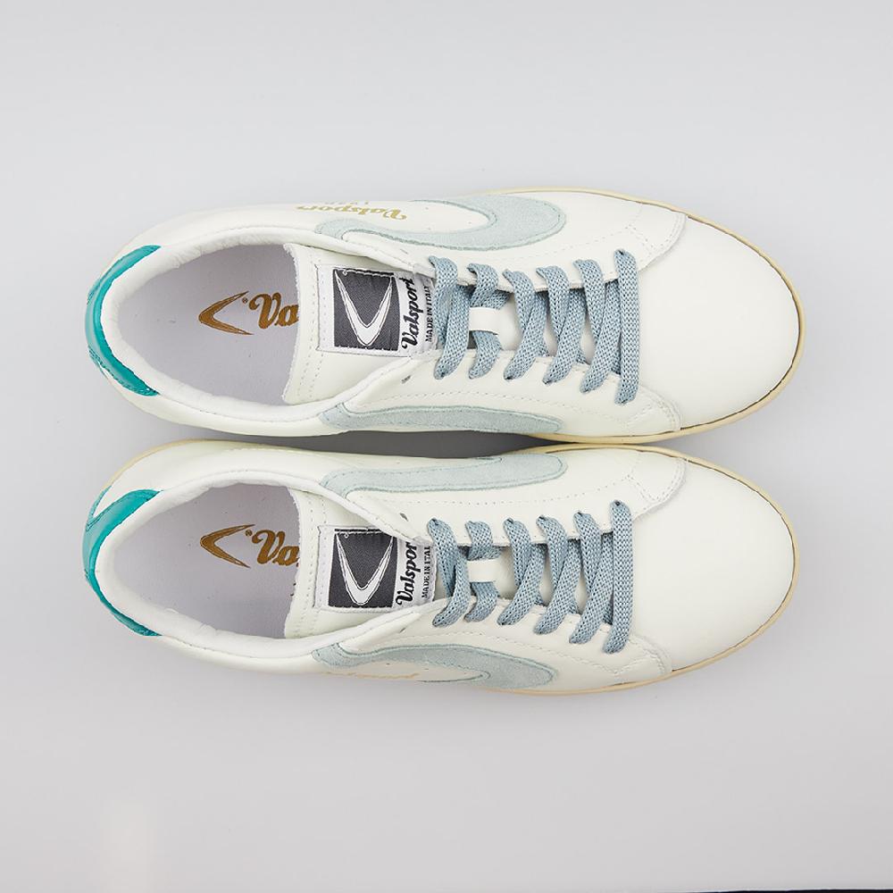 Valsport Tournament Mix Leather Suede Bianco Turquoise Carinzia Sottocosto