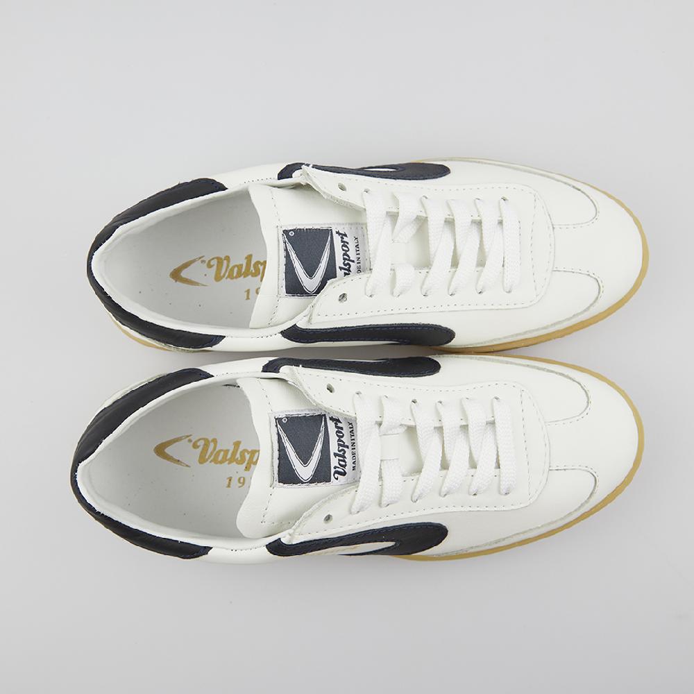 Valsport Olimpia Leather Bianco Nero In Linea