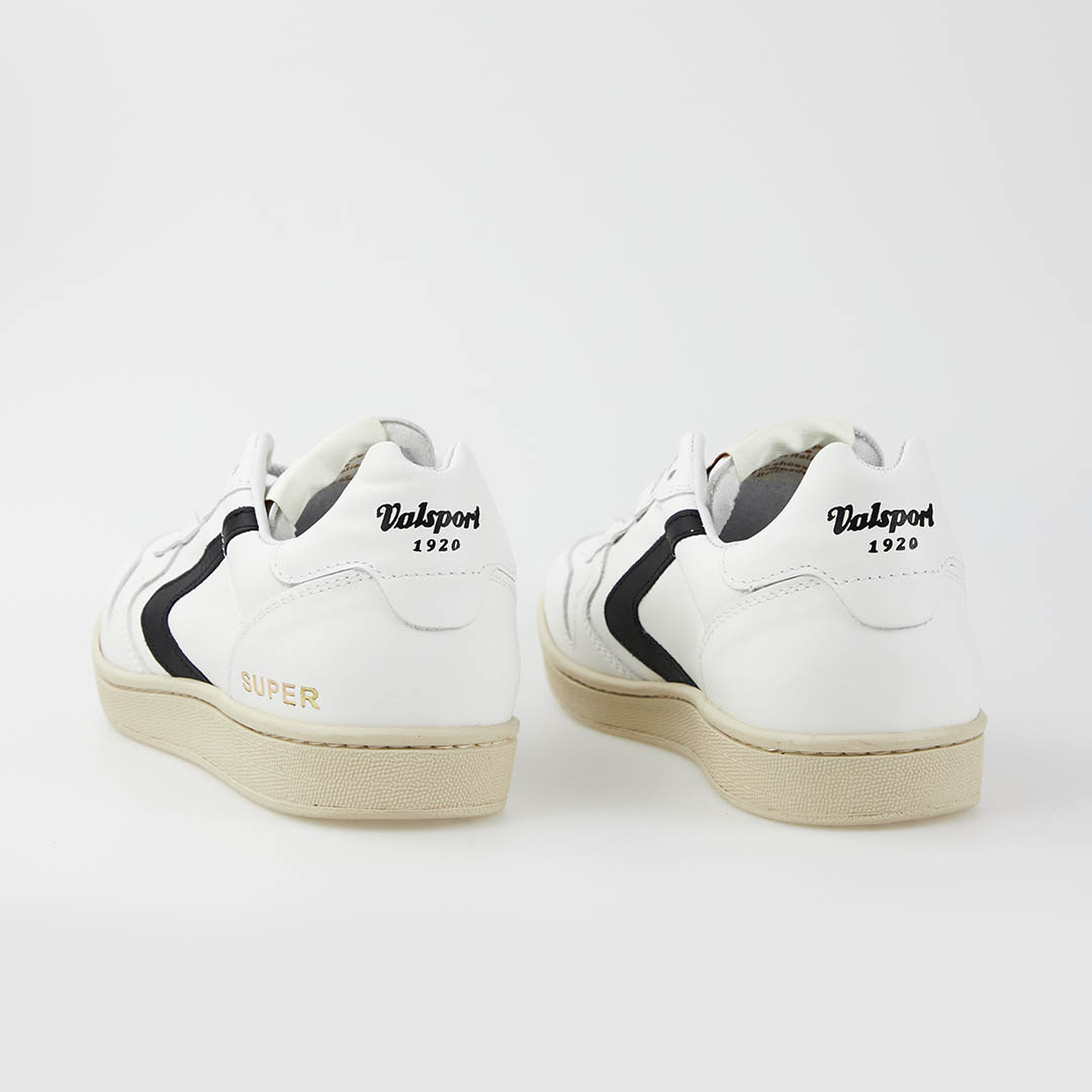 Valsport Super Pelle Bianco Nero In Linea