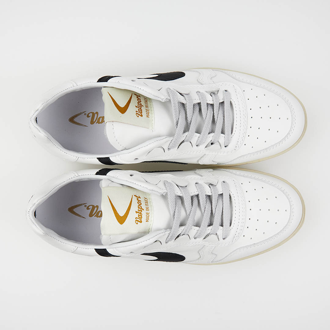 Valsport Super Pelle Bianco Nero In Linea