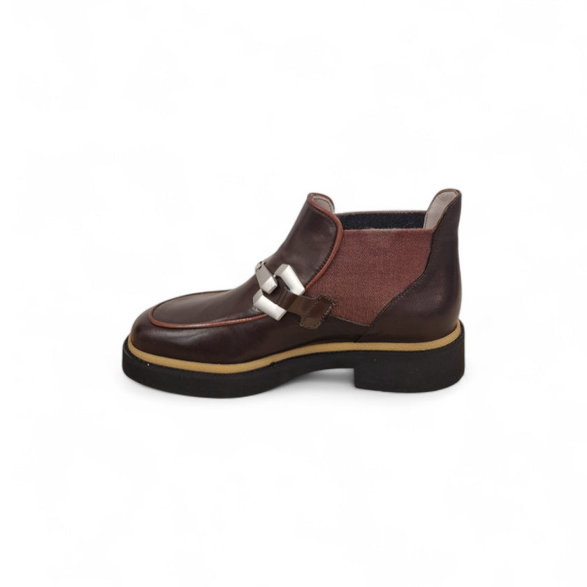 Viola Ricci Alice - Stivaletto beatles pelle cioccolato - rhum Shopping Online
