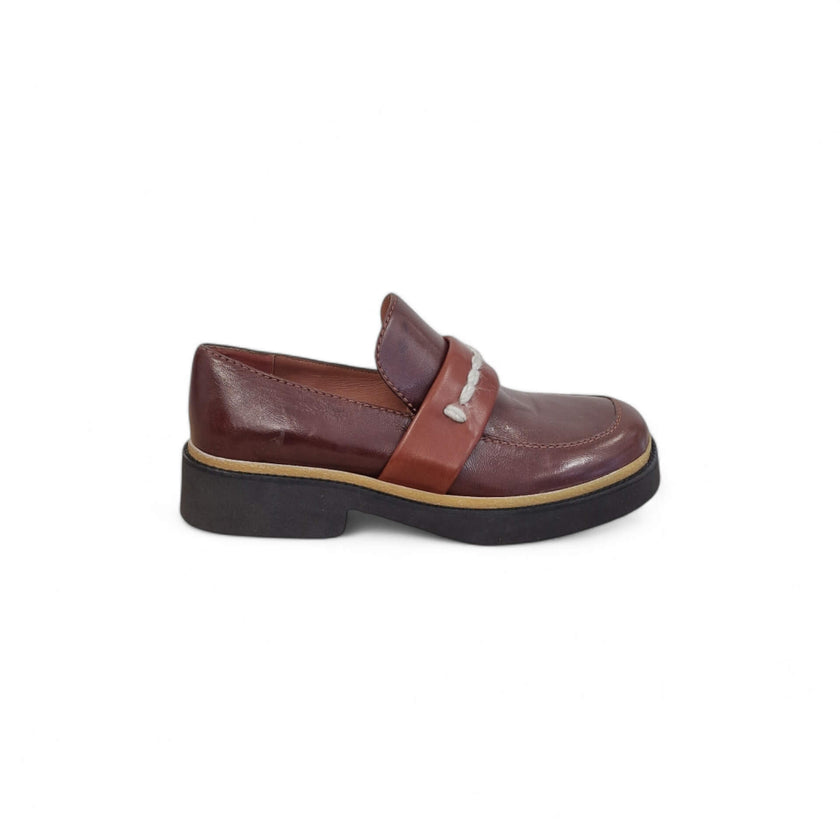 Viola Ricci Alice - Mocassino pelle mogano - rhum Prezzo Ridotto