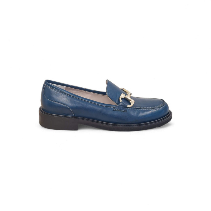 Viola Ricci Gaia - Mocassino nappa glove bleu' Offerta