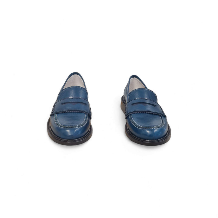 Viola Ricci Gaia - Mocassino nappa glove bleu' - basic Economico