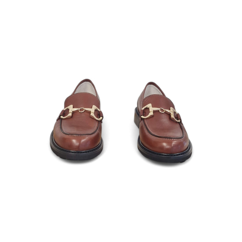 Viola Ricci Gaia - Mocassino nappa glove rhum Outlet