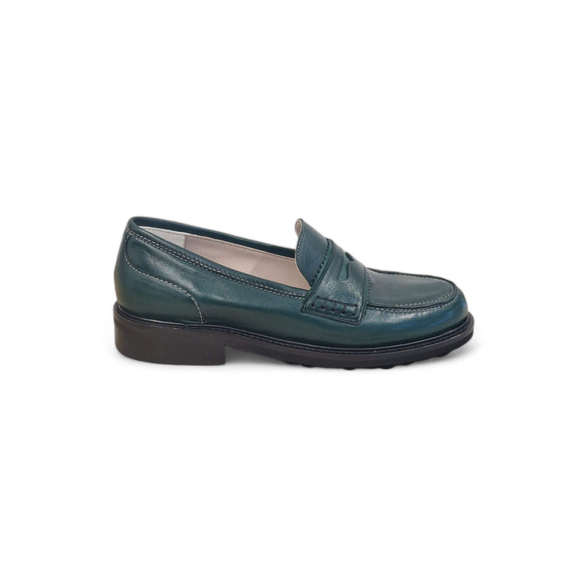 Viola Ricci Gaia - Mocassino nappa glove verde - basic Hotsell