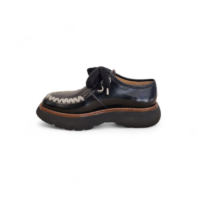 Viola Ricci Gio - Scarpa allacciata nera In Saldo