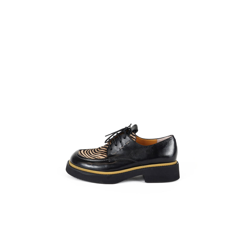 Viola Ricci Alice - Scarpa allacciata Nera Sottocosto