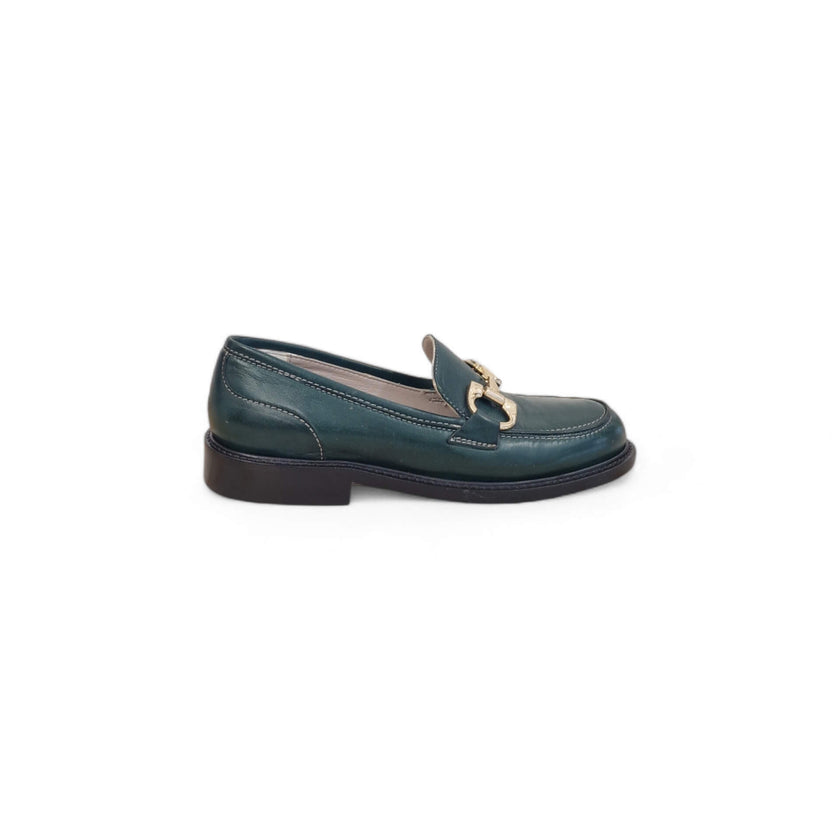 Viola Ricci Gaia - Mocassino nappa glove verde Saldi