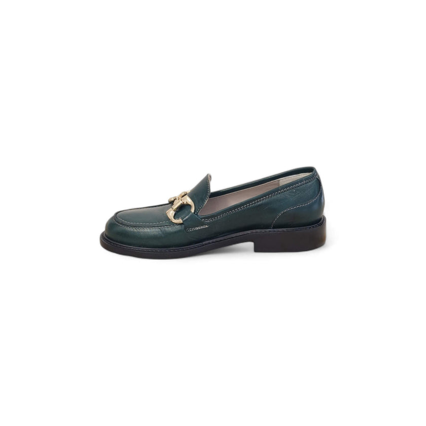 Viola Ricci Gaia - Mocassino nappa glove verde Saldi