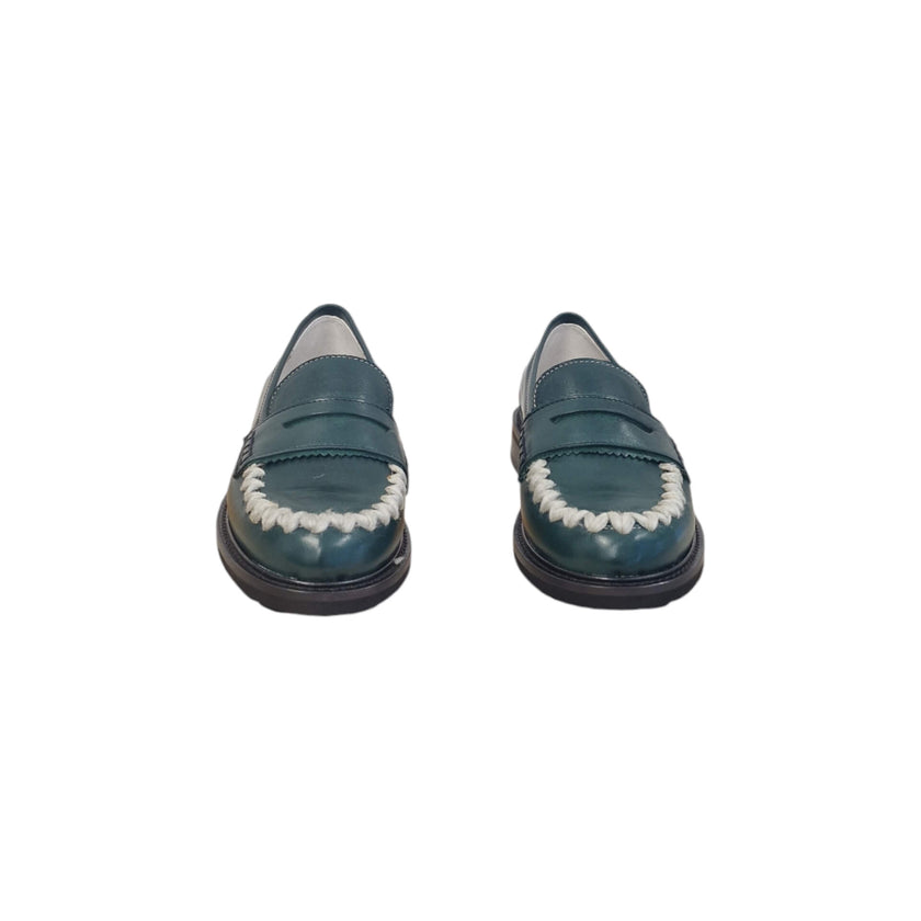 Viola Ricci Gaia - Mocassino nappa glove verde - lana Hotsell
