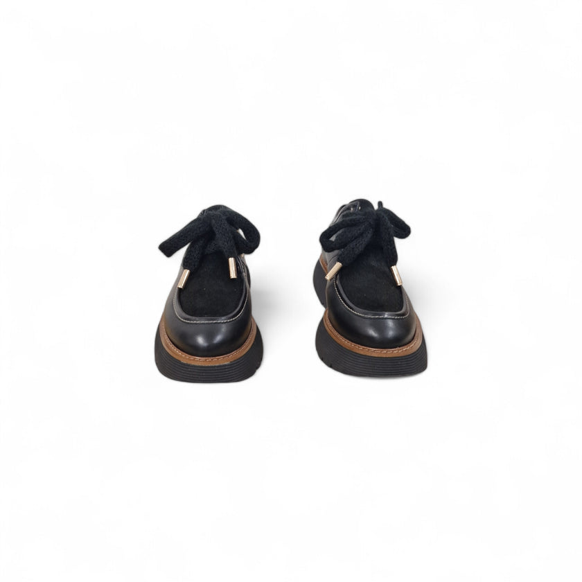 Viola Ricci Gio - Scarpa allacciata nera kav Negozio