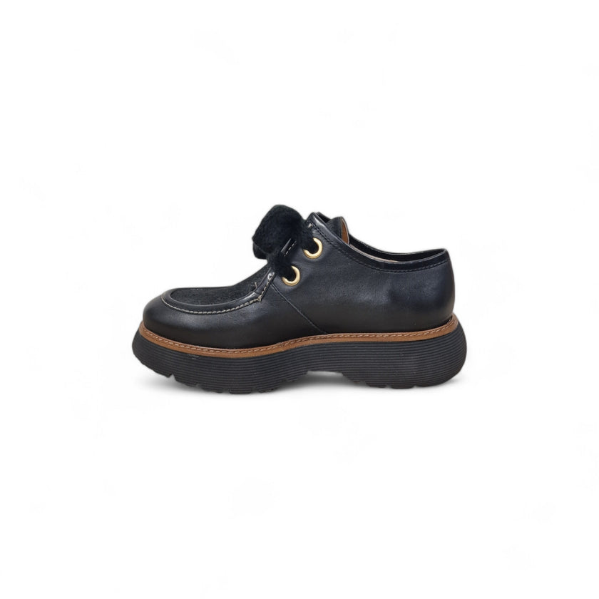 Viola Ricci Gio - Scarpa allacciata nera kav Negozio